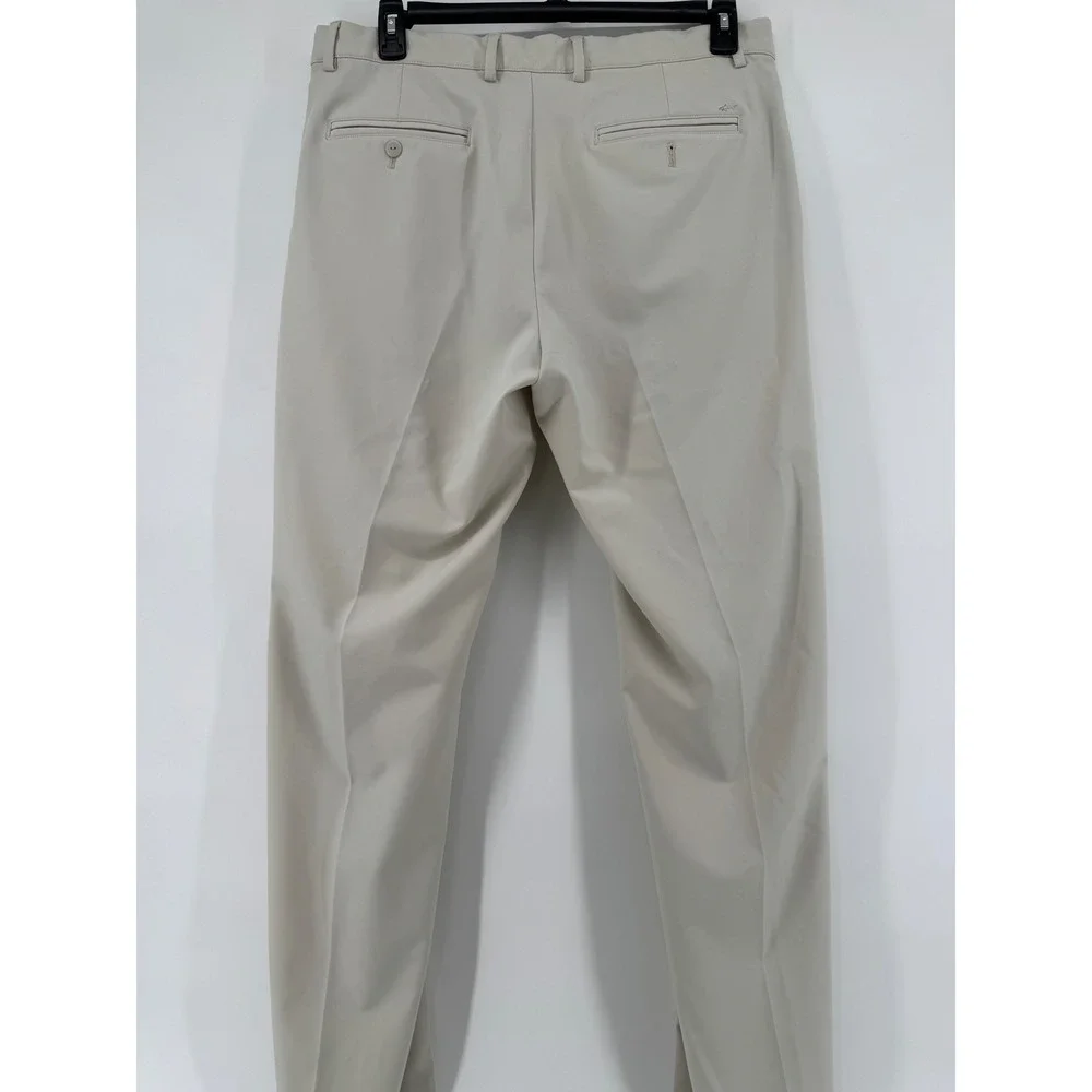 Greg Norman Golf Pants Men 36x32 Classic‎ Stretch Performance Beige Straight